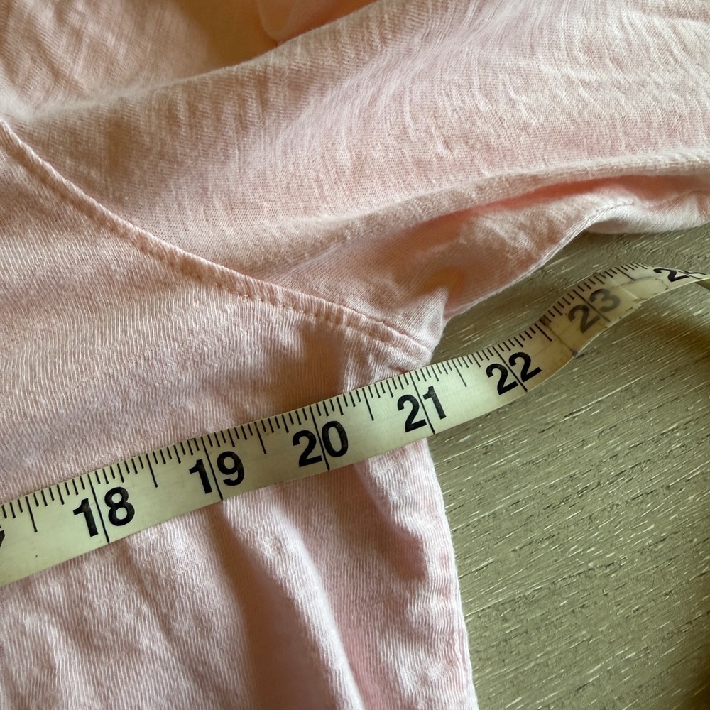 Ladies Pale Pink Layered-Look Long Sleeve Top with Faux Shirt Hem & Collar - Picture 11 of 12